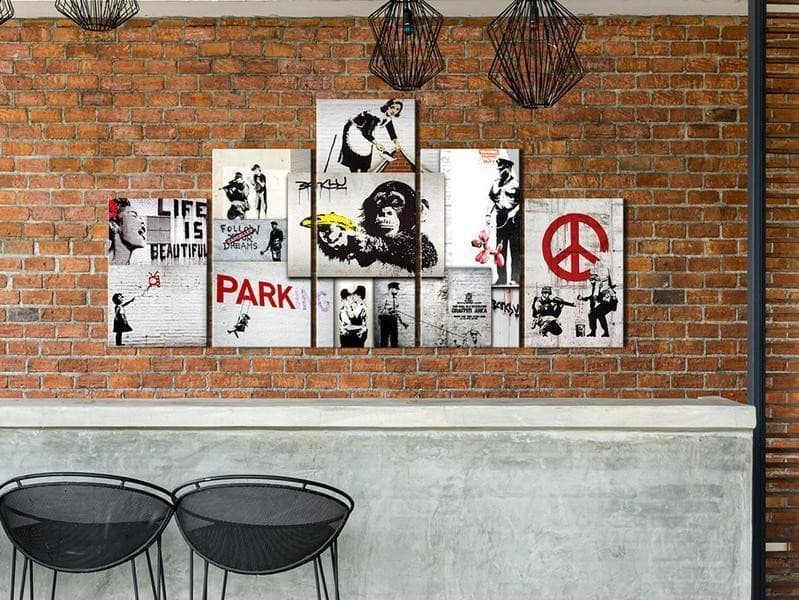 Quadro Street Crimes Banksy Art in Poster e stampe Collezione Casa - Trebisacce, commercioVirtuoso.it