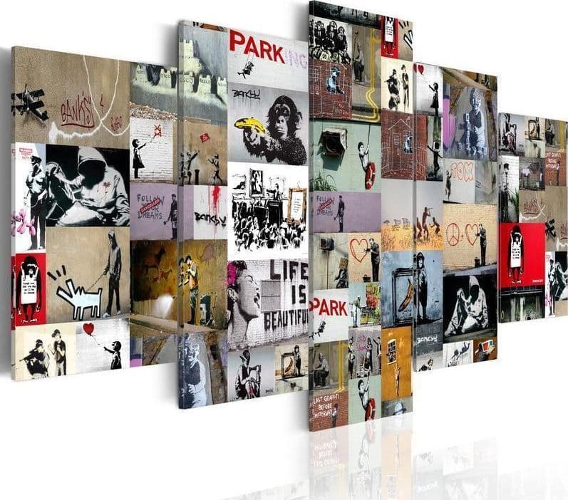 Quadro Art of Collage Banksy IV in Poster e stampe Collezione Casa - Trebisacce, commercioVirtuoso.it