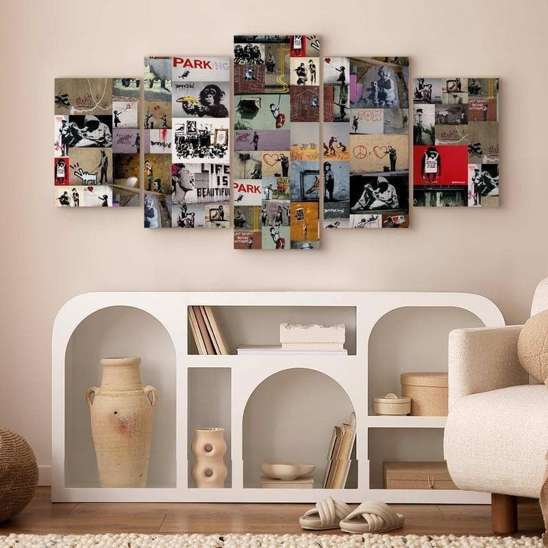 Quadro Art of Collage Banksy IV in Poster e stampe Collezione Casa - Trebisacce, commercioVirtuoso.it