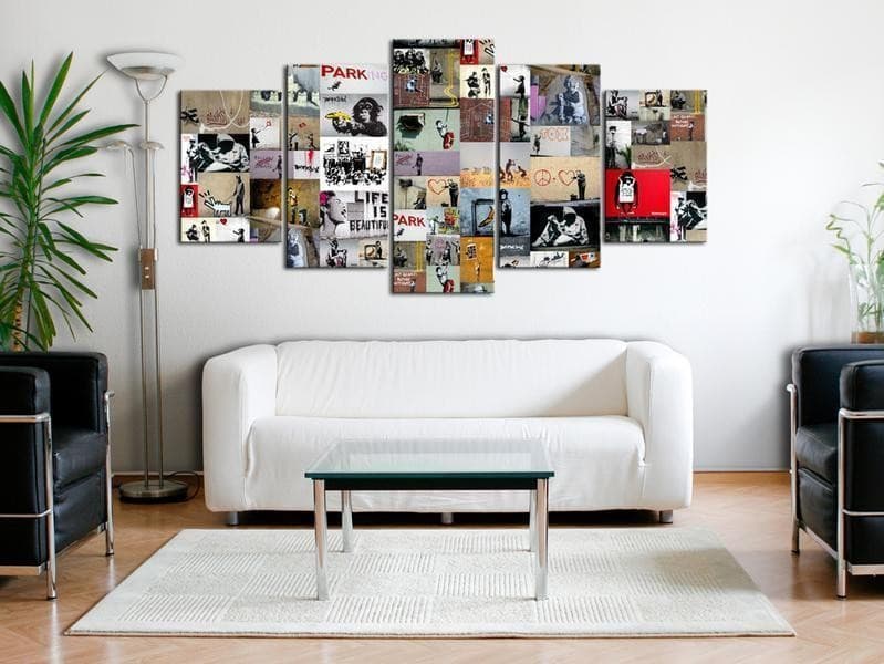 Quadro Art of Collage Banksy IV in Poster e stampe Collezione Casa - Trebisacce, commercioVirtuoso.it