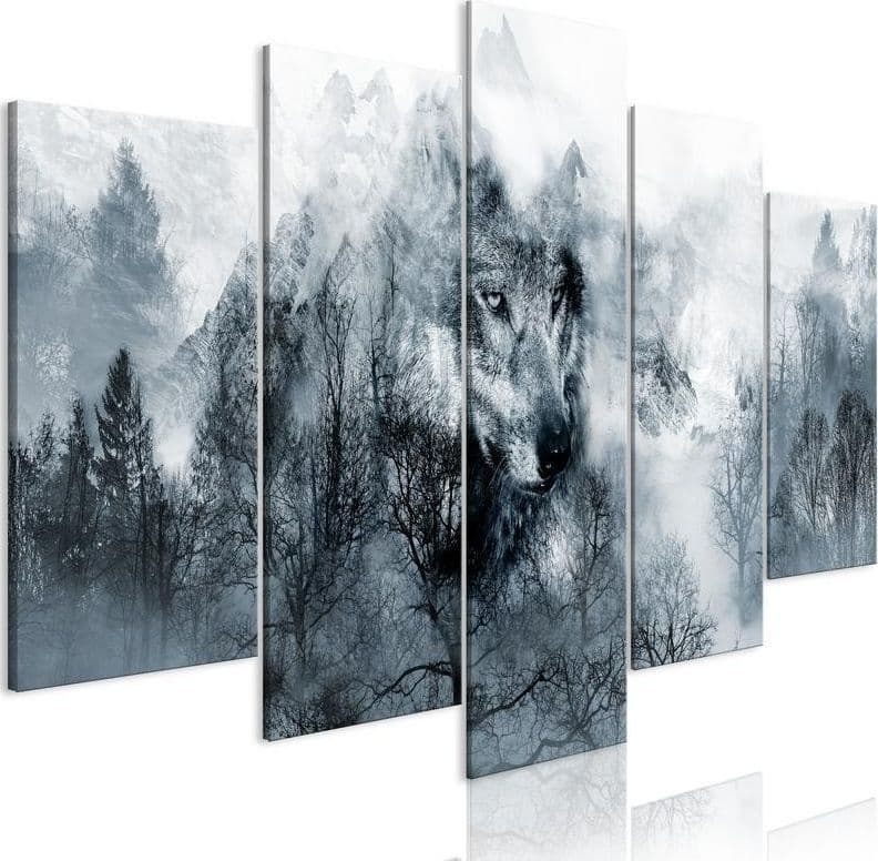 Quadro Mountain Predator (5 Parts) Wide in Poster e stampe Collezione Casa - Trebisacce, commercioVirtuoso.it