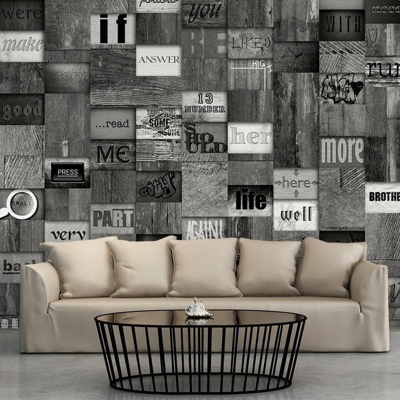 Fotomurale Mosaic of Words in Carta da parati Collezione Casa - Trebisacce, commercioVirtuoso.it