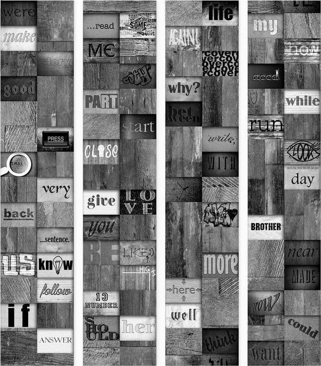Fotomurale Mosaic of Words in Carta da parati Collezione Casa - Trebisacce, commercioVirtuoso.it