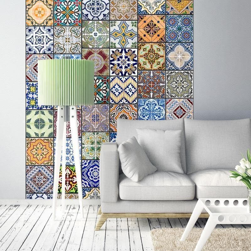 Fotomurale Mosaico variopinto in Carta da parati Collezione Casa - Trebisacce, commercioVirtuoso.it