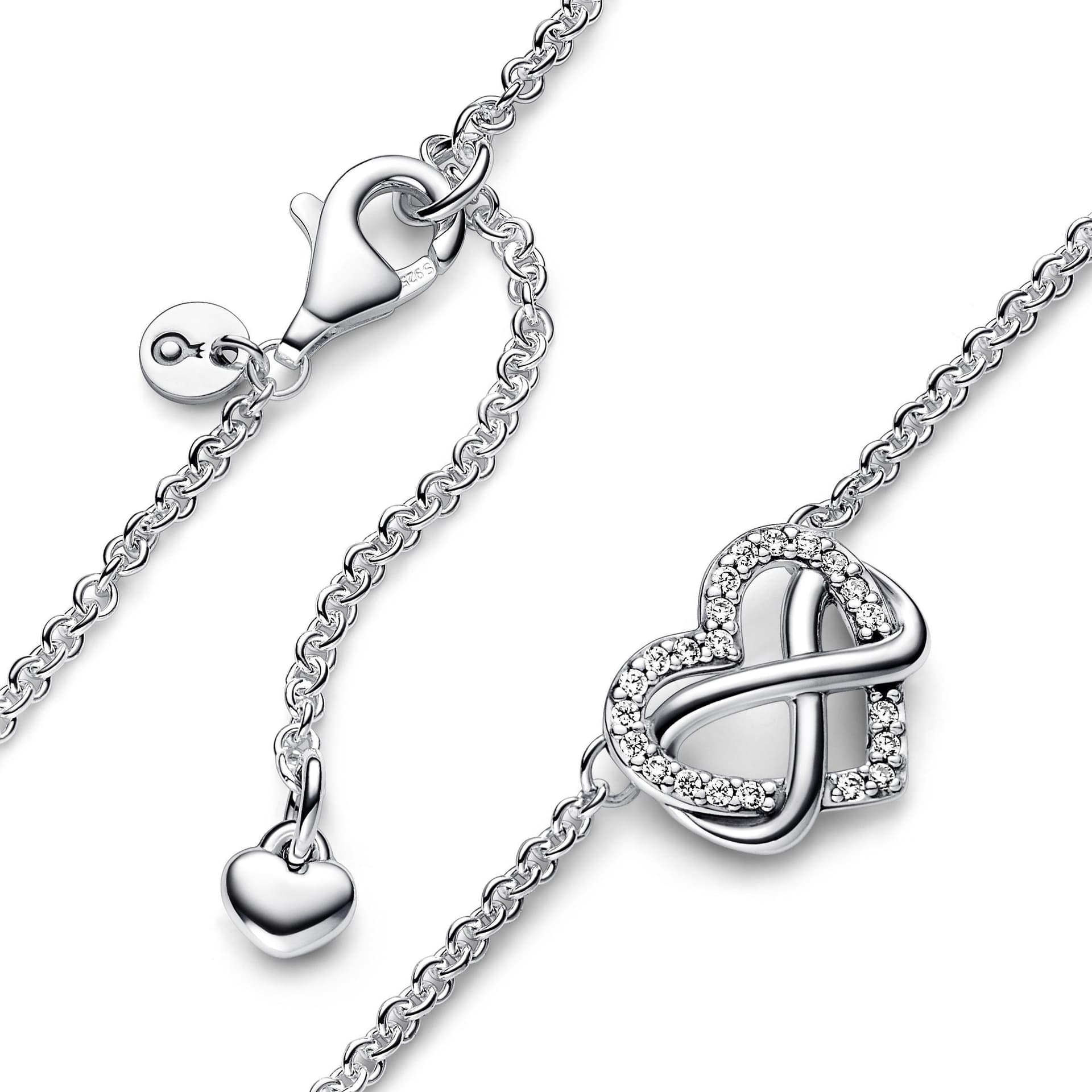 Pandora - Collana Cuore Infinito Pietre Luminose in Collane Alba Gioielli - Casoria, commercioVirtuoso.it