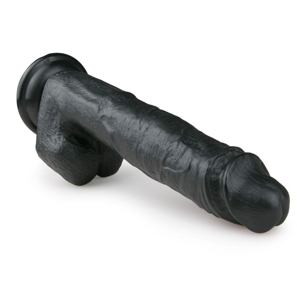 Dildo Realistico Nero con testicoli 26,5 cm in Dildo realistici Sexy Tentazioni - Siracusa, commercioVirtuoso.it