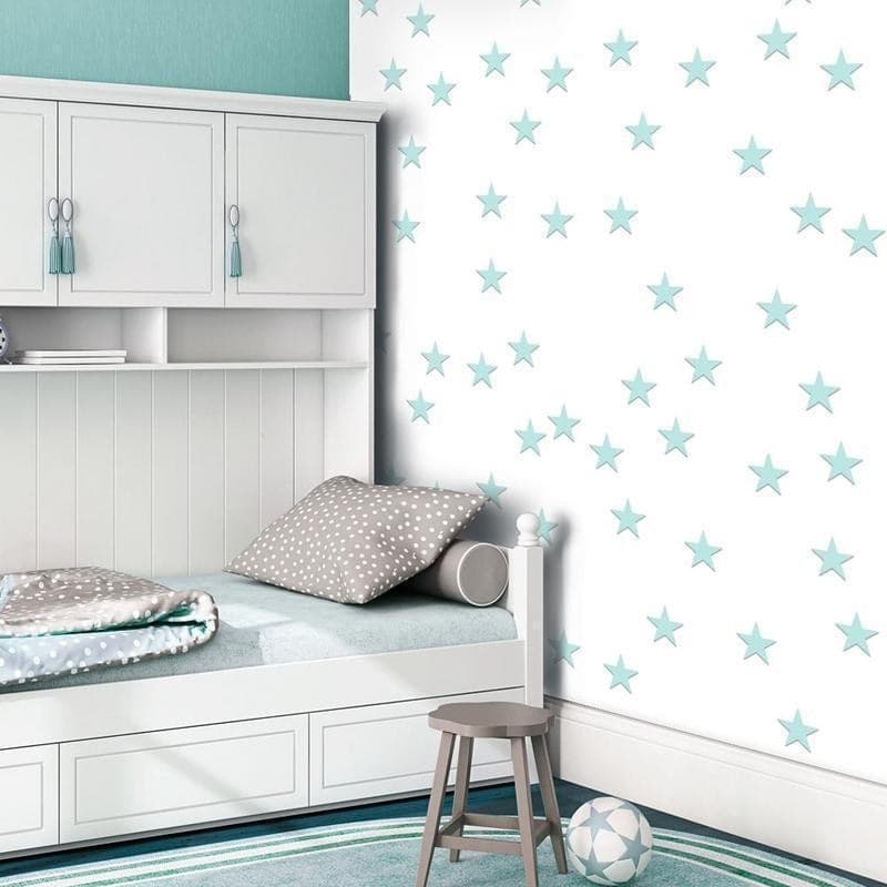 Fotomurale Stars Aquamarine in Carta da parati Collezione Casa - Trebisacce, commercioVirtuoso.it
