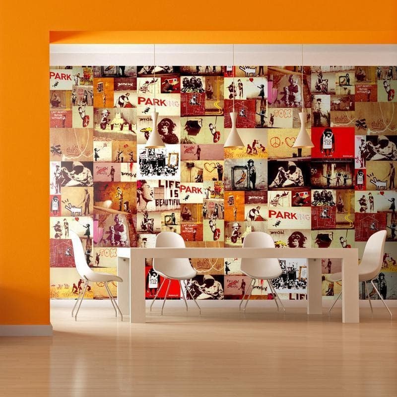 Fotomurale Collage Banksy in Poster e stampe Collezione Casa - Trebisacce, commercioVirtuoso.it