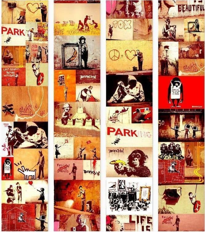 Fotomurale Collage Banksy in Poster e stampe Collezione Casa - Trebisacce, commercioVirtuoso.it