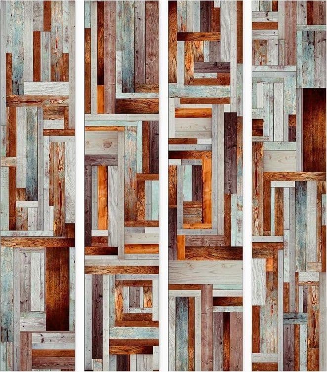 Fotomurale Labirinto di tavole di legno in Carta da parati Collezione Casa - Trebisacce, commercioVirtuoso.it
