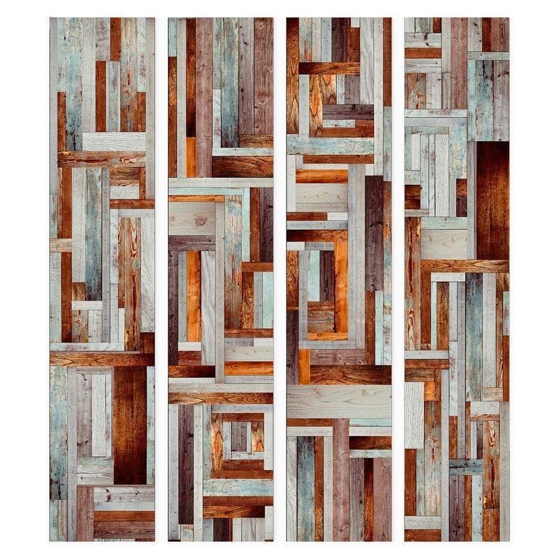 Fotomurale Labirinto di tavole di legno in Carta da parati Collezione Casa - Trebisacce, commercioVirtuoso.it
