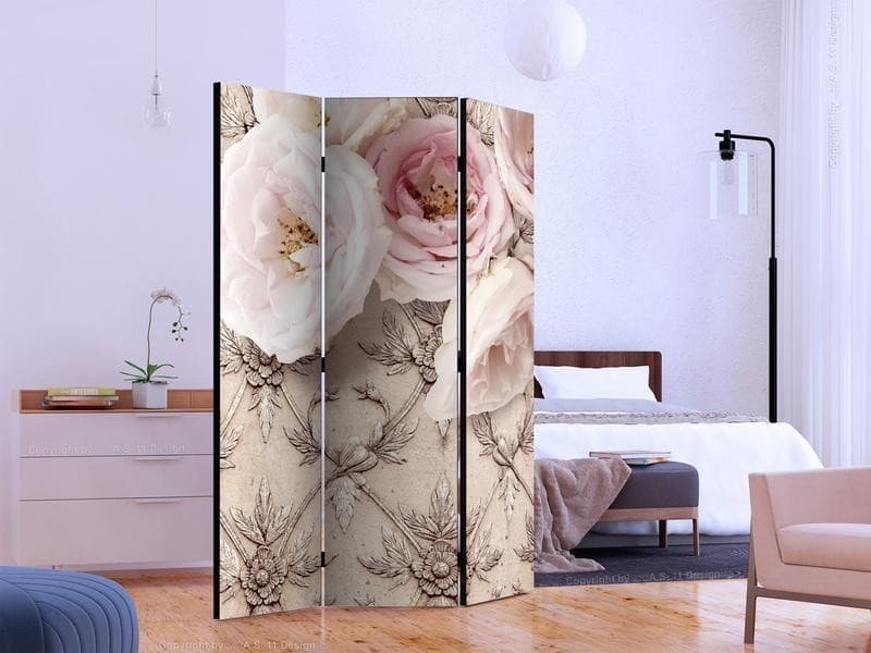 Paravento Romantic beige [Room Dividers] in Paraventi Collezione Casa - Trebisacce, commercioVirtuoso.it