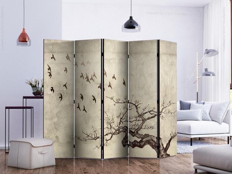 Paravento Flock of birds II [Room Dividers] in Paraventi Collezione Casa - Trebisacce, commercioVirtuoso.it