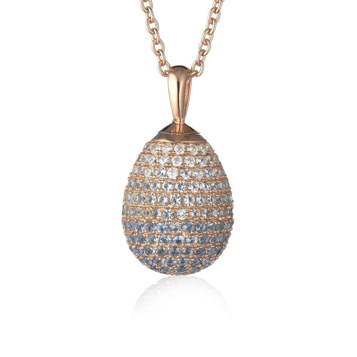Tsars collection  - COLLANA IN ARGENTO PROFUMO AZZURRO
