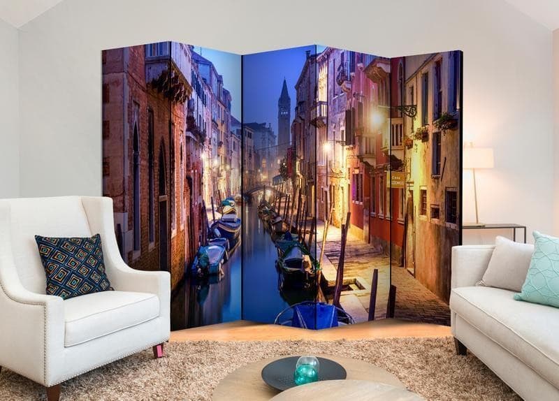 Paravento pomeriggio a venezia cinque ante in Paraventi Collezione Casa - Trebisacce, commercioVirtuoso.it
