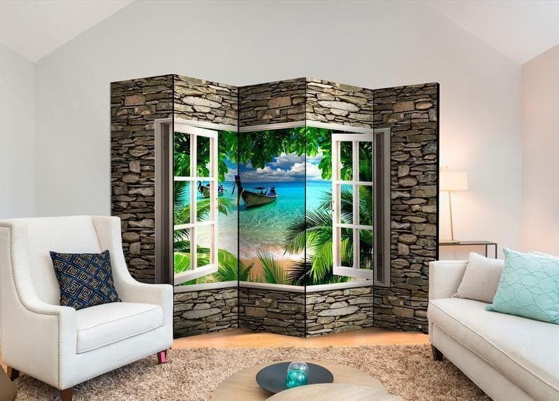 Paravento Tropical Beach II [divisori da interno] in Paraventi Collezione Casa - Trebisacce, commercioVirtuoso.it