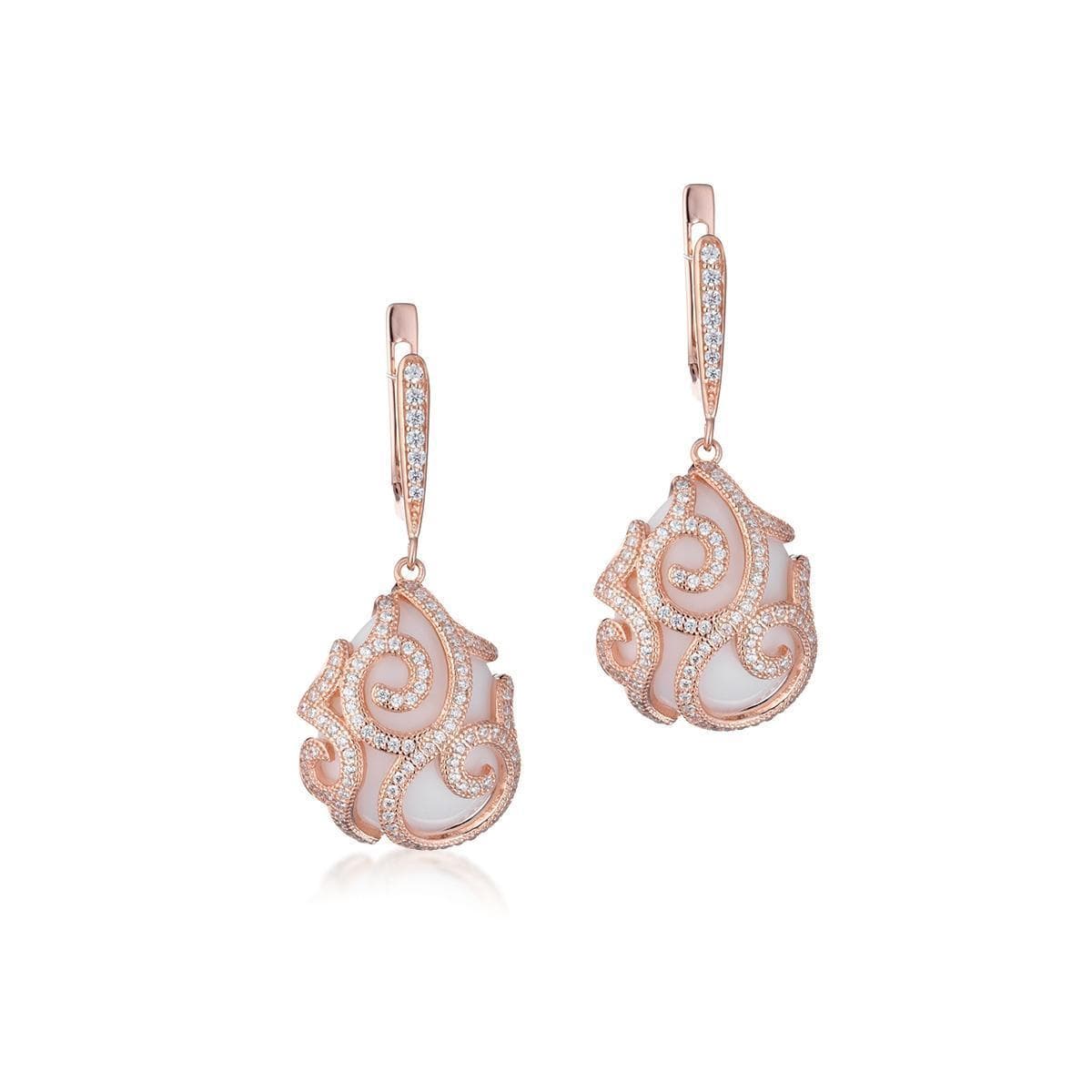 Tsars collection - ORECCHINI IN ARGENTO 816 ROSA