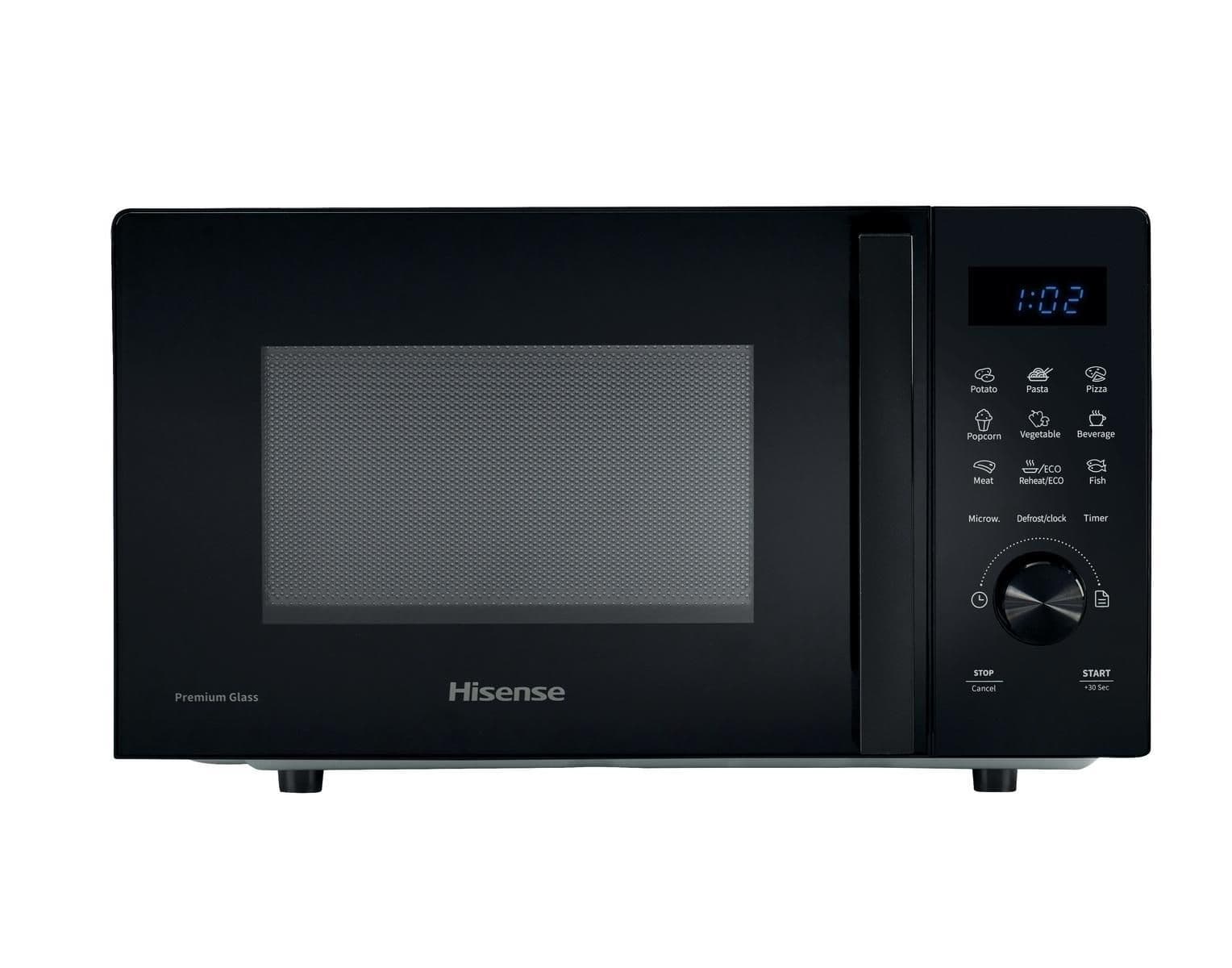 Hisense h20mobsd1h nero solo microonde superficie piana 20 l 700 w