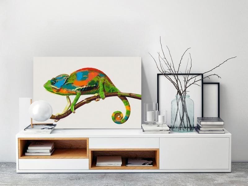 Quadro fai da te Chameleon in Dipingere con i numeri Collezione Casa - Trebisacce, commercioVirtuoso.it