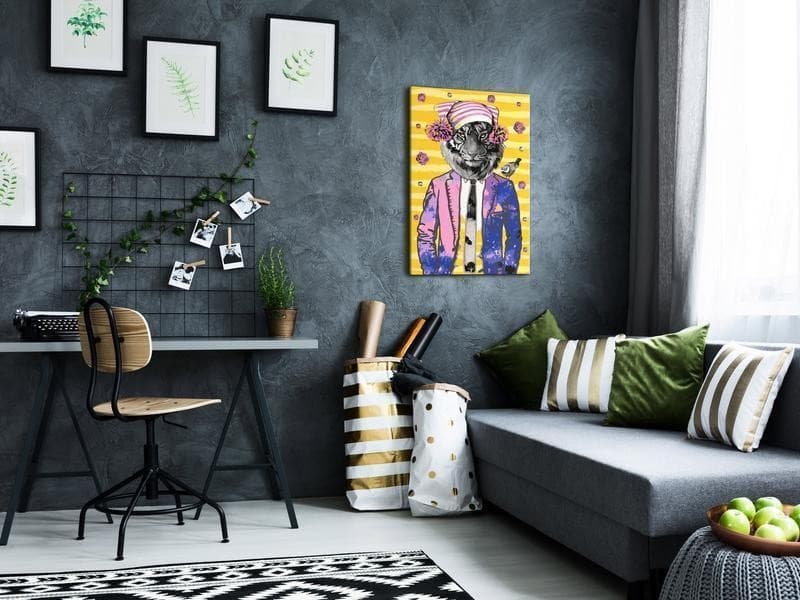 Quadro fai da te Tiger in Hat in Poster e stampe Collezione Casa - Trebisacce, commercioVirtuoso.it