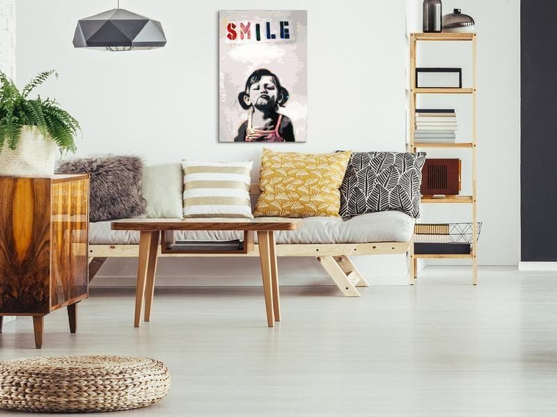 Quadro fai da te Little Girl in Dipingere con i numeri Collezione Casa - Trebisacce, commercioVirtuoso.it