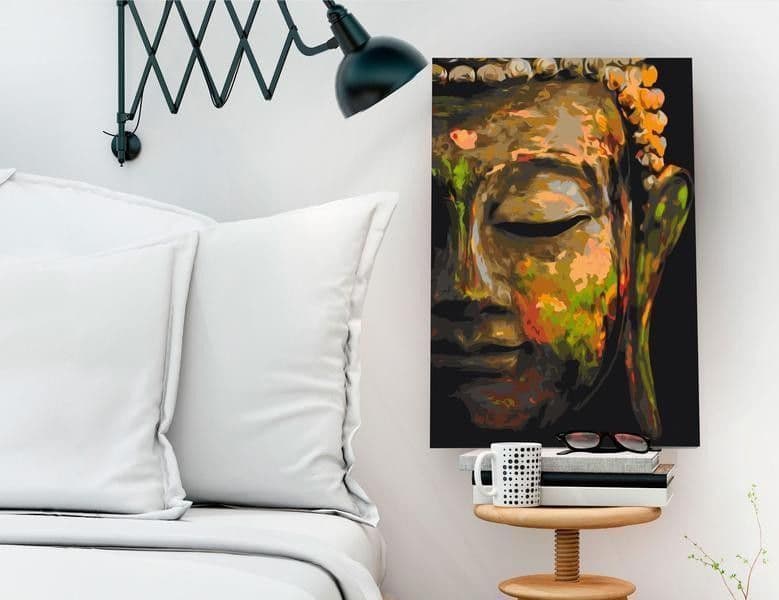 Quadro fai da te Buddha in the Shade in Dipingere con i numeri Collezione Casa - Trebisacce, commercioVirtuoso.it