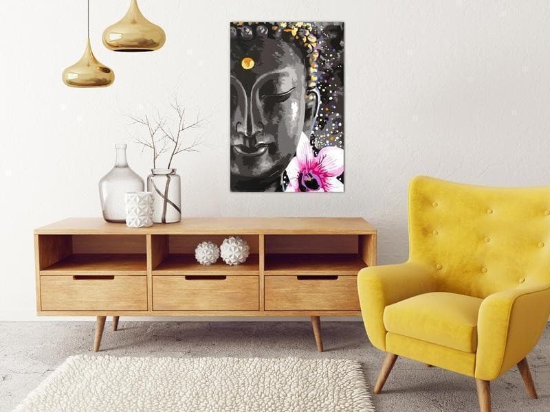Quadro fai da te Buddha and Flower in Dipingere con i numeri Collezione Casa - Trebisacce, commercioVirtuoso.it