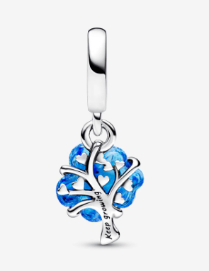 Pandora - Charm Albero della Vita Vetro di Murano Blu in Bead Charm Alba Gioielli - Casoria, commercioVirtuoso.it
