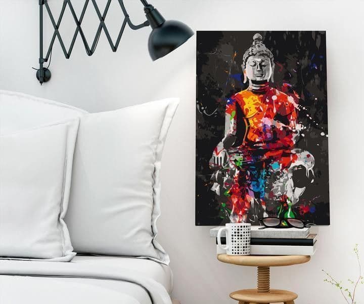 Quadro fai da te Buddha in Colours in Dipingere con i numeri Collezione Casa - Trebisacce, commercioVirtuoso.it