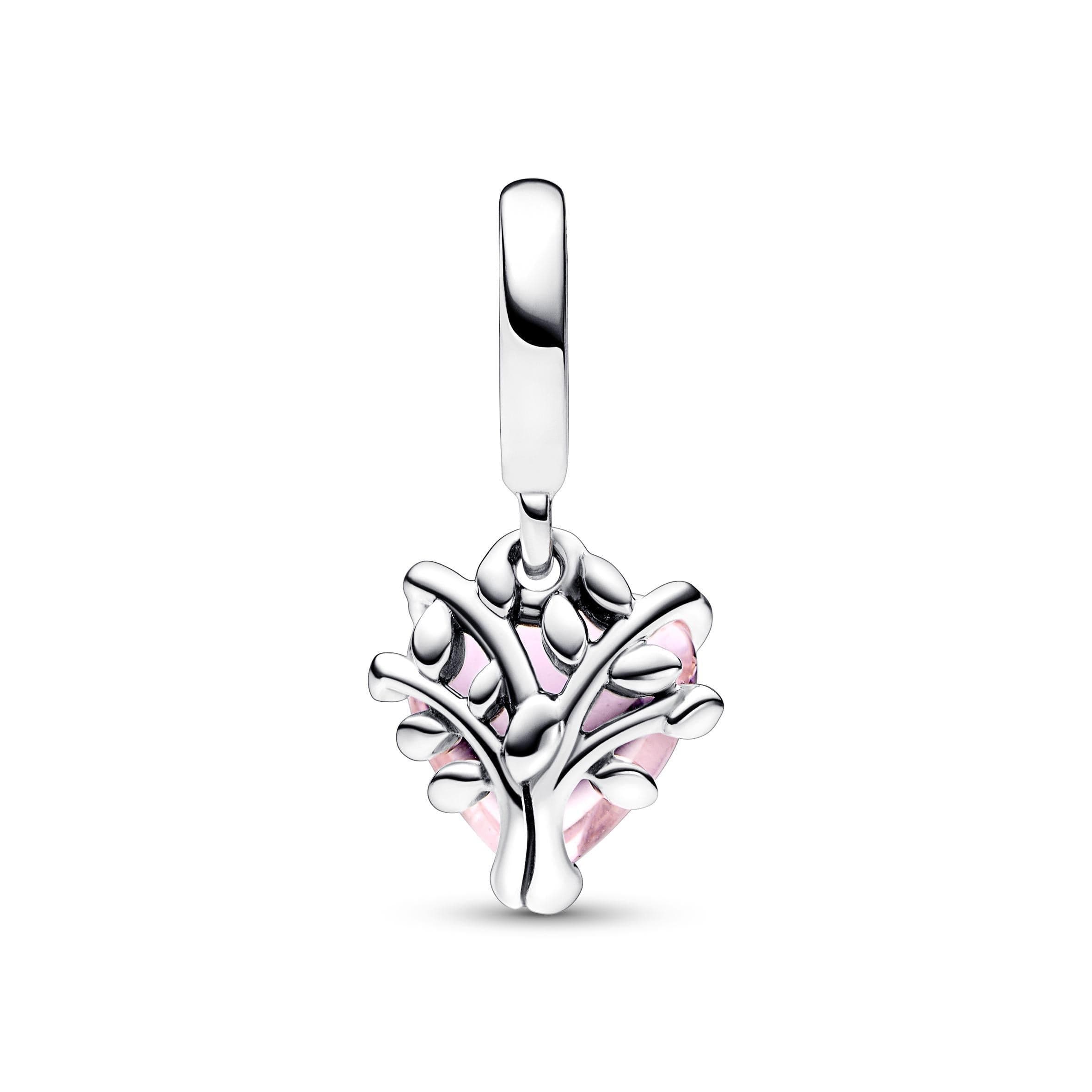 Pandora - Charm Pendente Albero della Famiglia Rosa in Bead Charm Alba Gioielli - Casoria, commercioVirtuoso.it