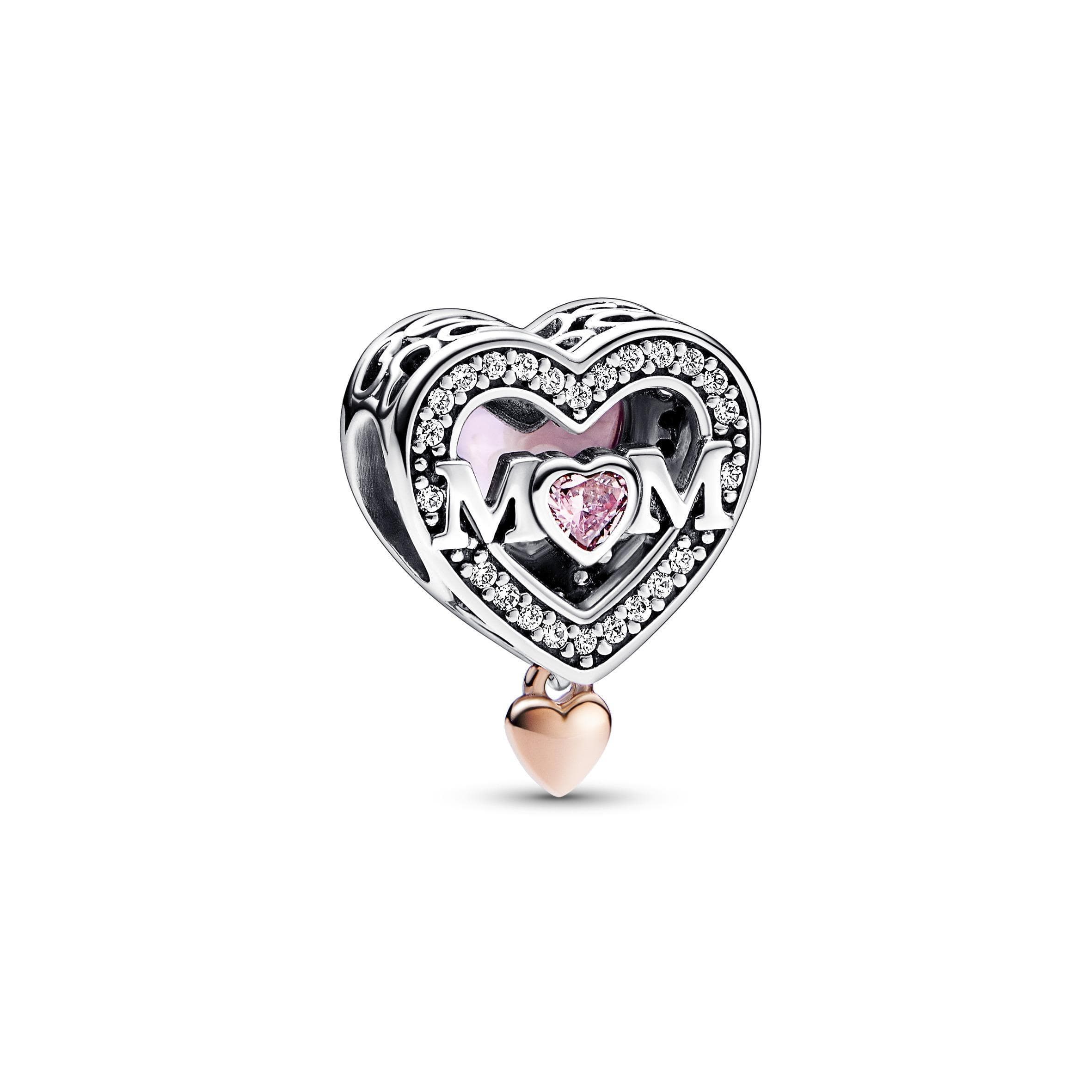 Pandora - Charm Openwork Mamma con Cuore Pendente