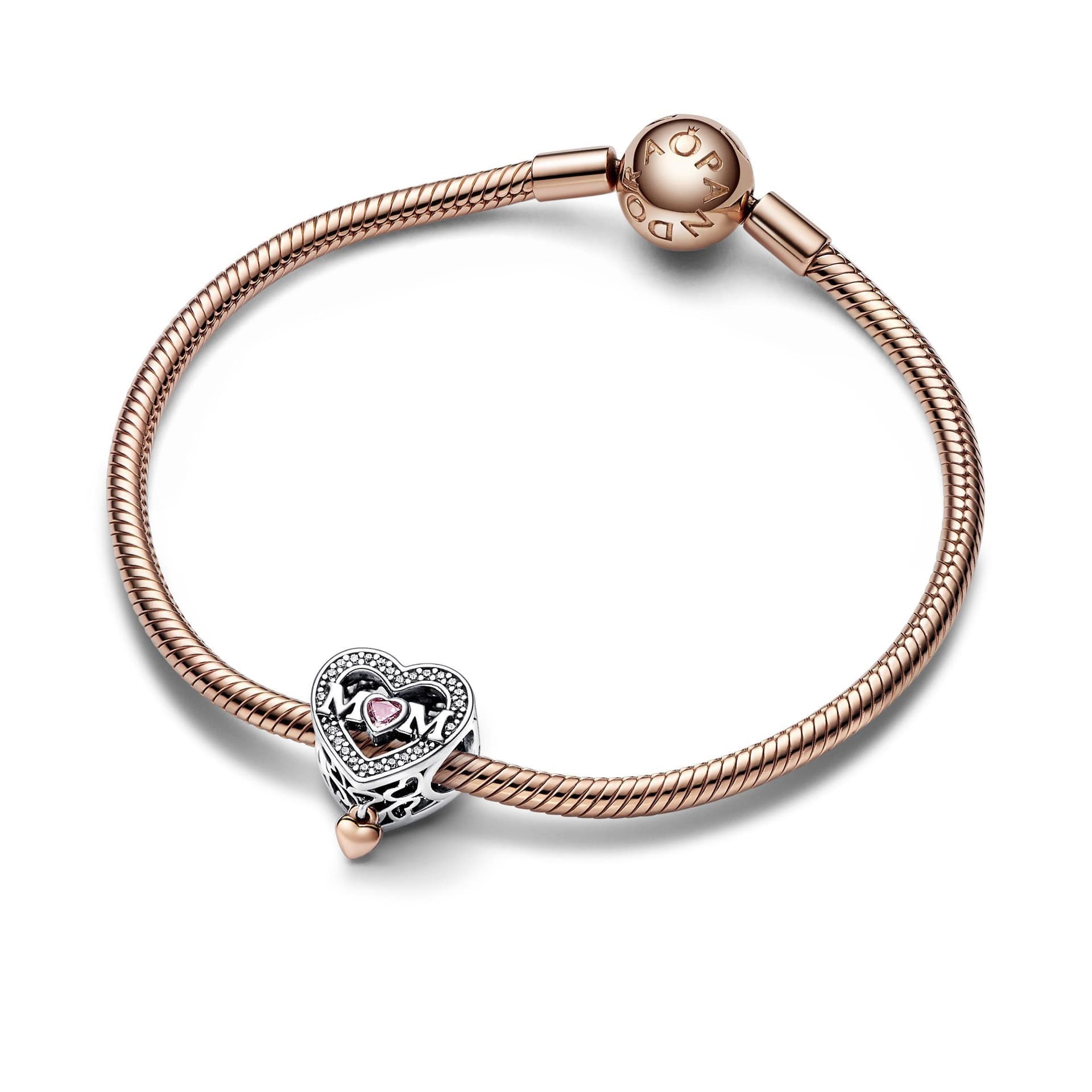 Pandora - Charm Openwork Mamma con Cuore Pendente in Bead Charm Alba Gioielli - Casoria, commercioVirtuoso.it