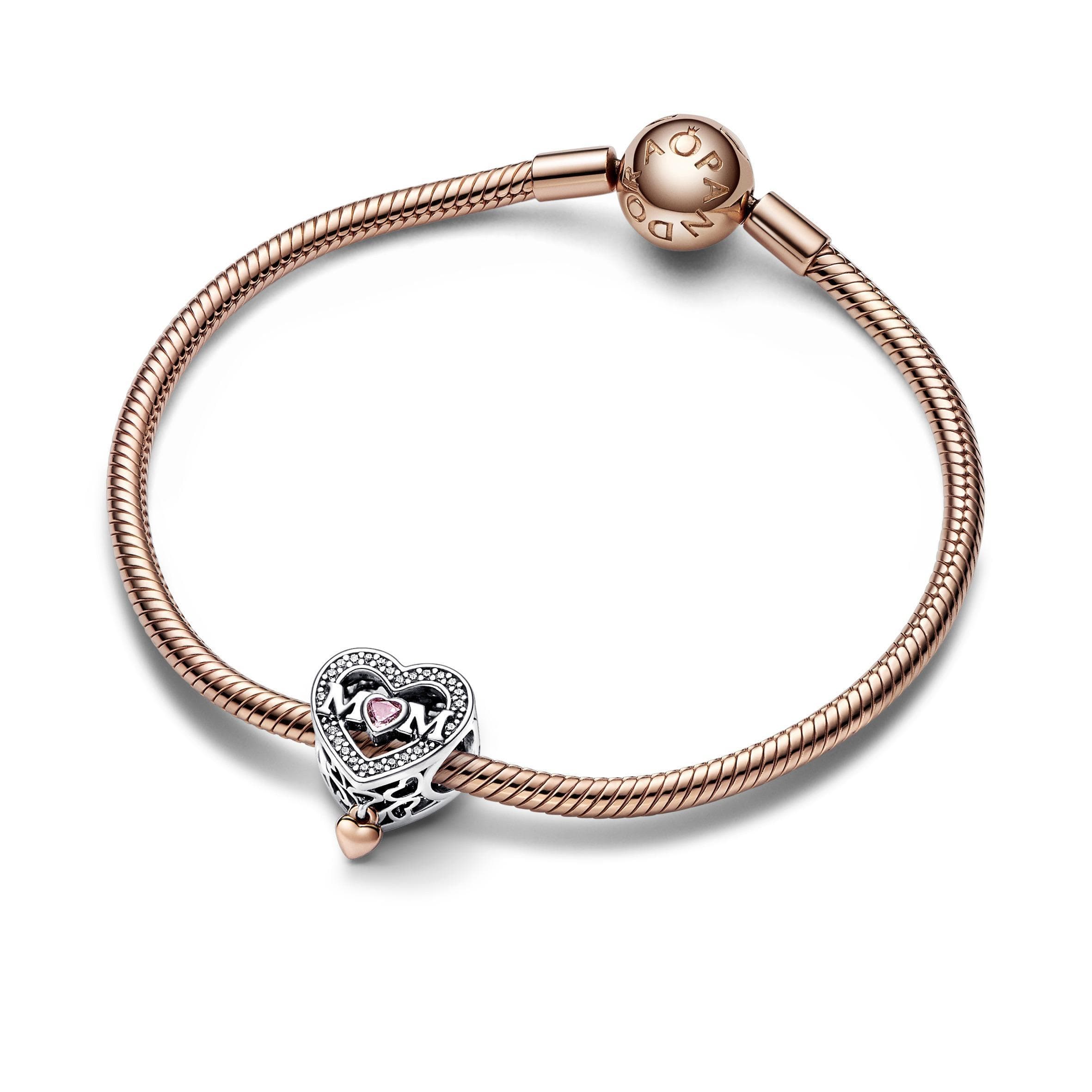 Pandora - Charm Openwork Mamma con Cuore Pendente in Bead Charm Alba Gioielli - Casoria, commercioVirtuoso.it