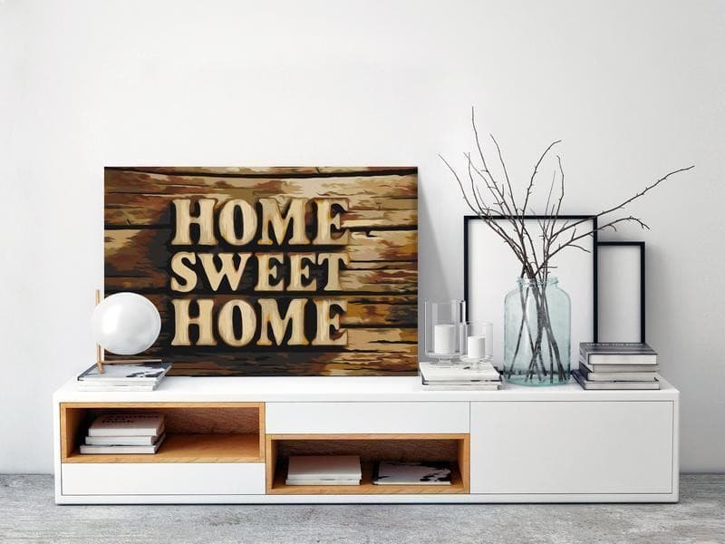 Quadro fai da te Wooden Home in Poster e stampe Collezione Casa - Trebisacce, commercioVirtuoso.it