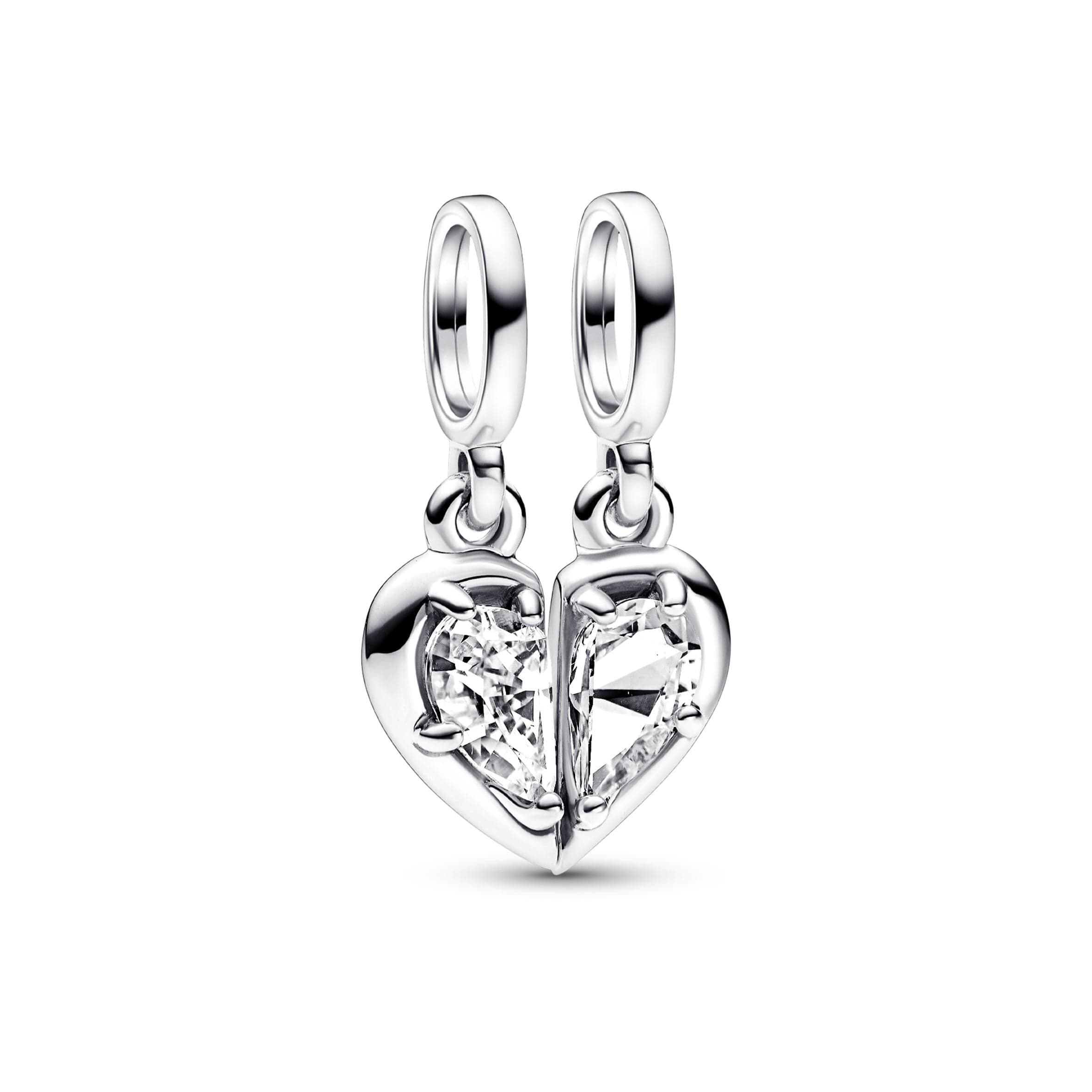 Pandora - Charm Pendente Cuore Mamma e Figlia Divisibile