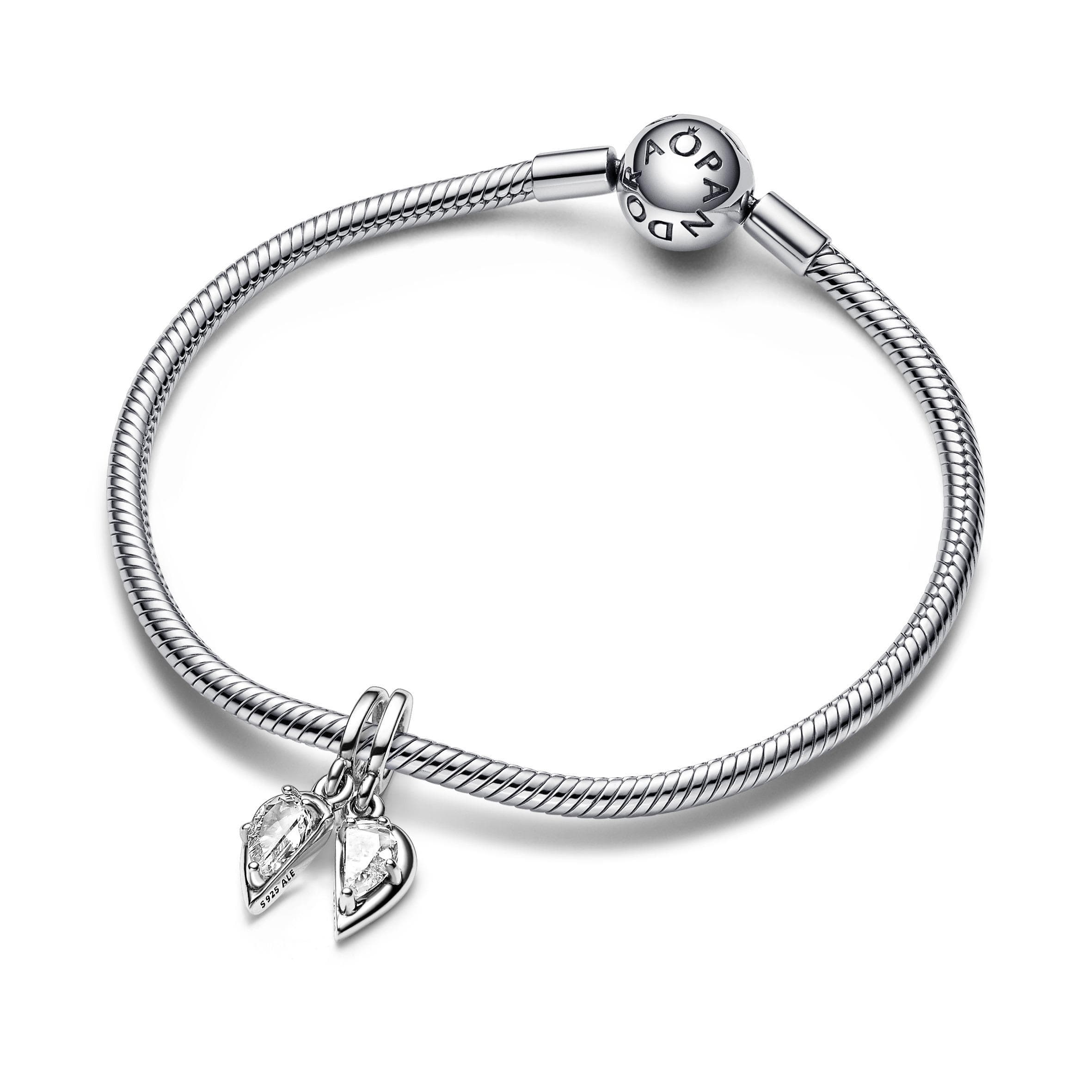 Pandora - Charm Pendente Cuore Mamma e Figlia Divisibile in Bead Charm Alba Gioielli - Casoria, commercioVirtuoso.it