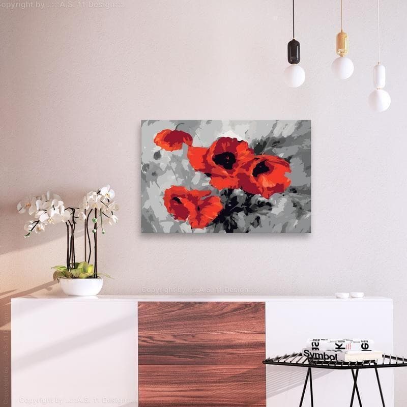 Quadro fai da te Mazzo di tulipani in Dipingere con i numeri Collezione Casa - Trebisacce, commercioVirtuoso.it