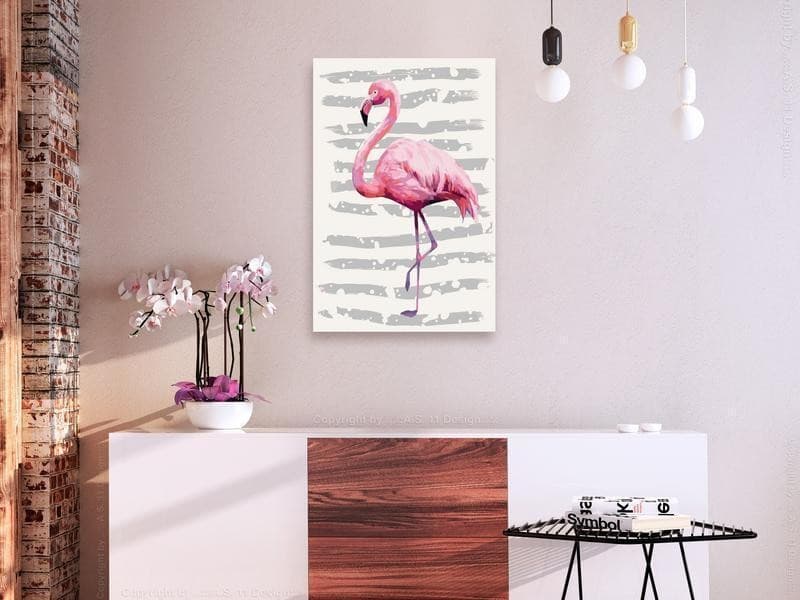 Quadro fai da te Meraviglioso fenicottero in Dipingere con i numeri Collezione Casa - Trebisacce, commercioVirtuoso.it