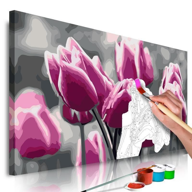 Quadro fai da te Campo di tulipani
