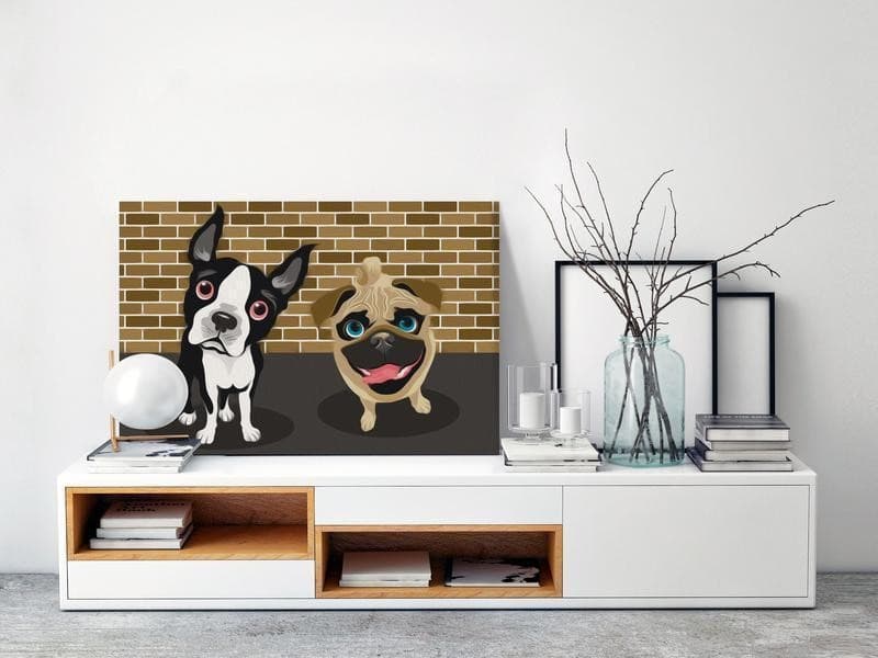 Quadro fai da te Cuccioli dolci in Dipingere con i numeri Collezione Casa - Trebisacce, commercioVirtuoso.it