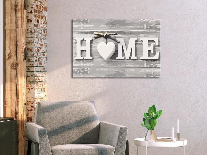 Quadro fai da te Home (scritta) in Poster e stampe Collezione Casa - Trebisacce, commercioVirtuoso.it