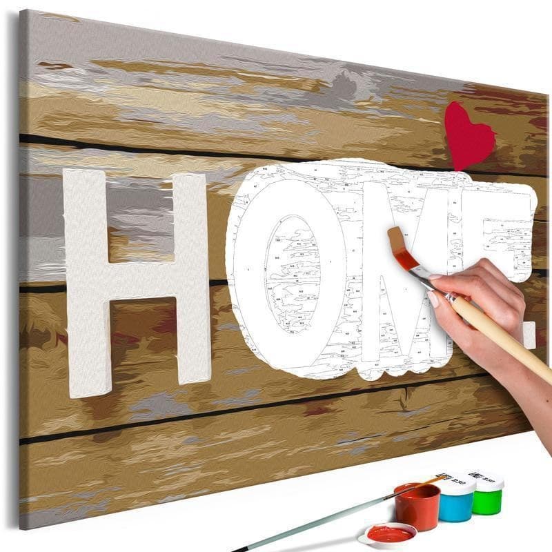 Quadro fai da te Home with Heart