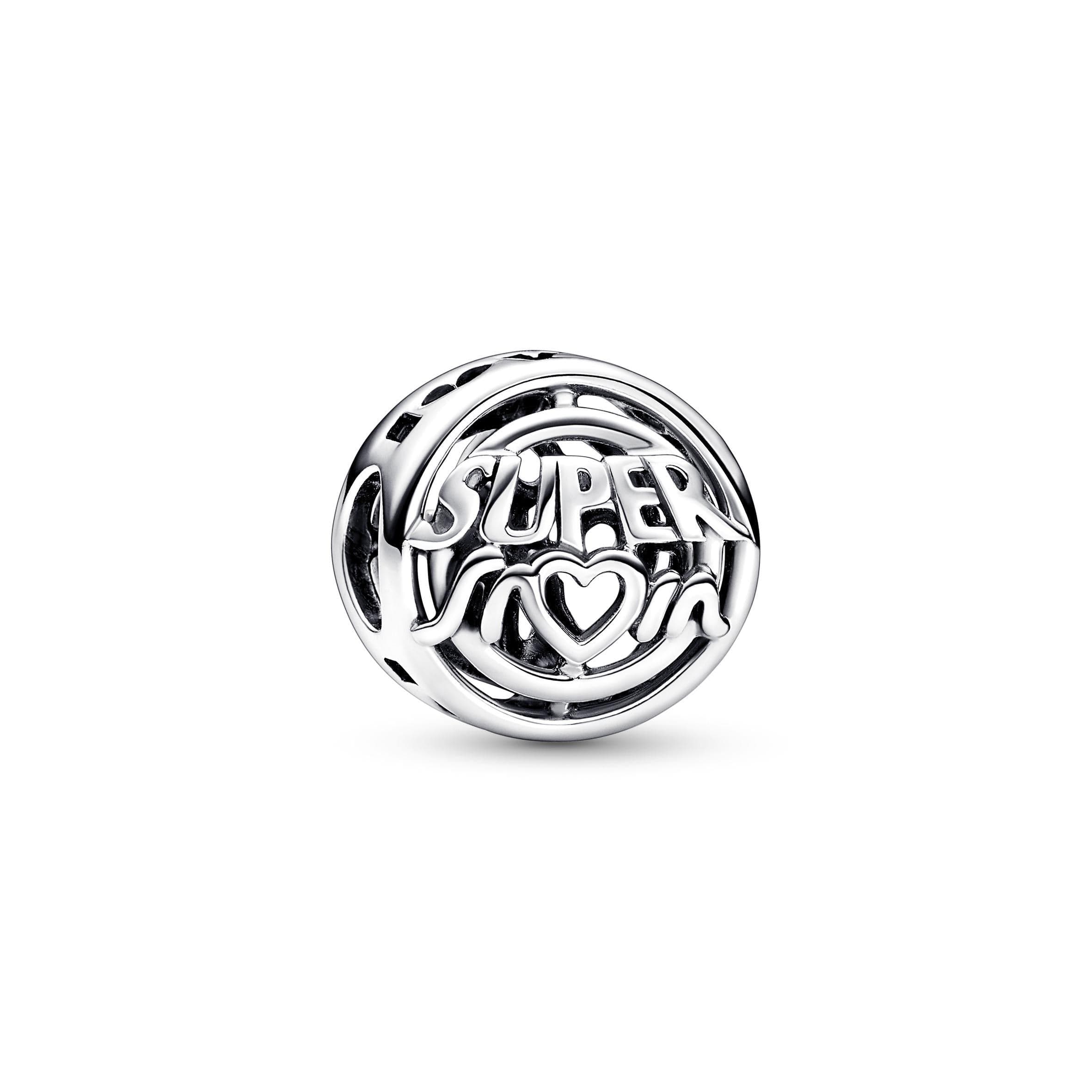 Pandora - Charm Openwork "Super Mom" in Bead Charm Alba Gioielli - Casoria, commercioVirtuoso.it