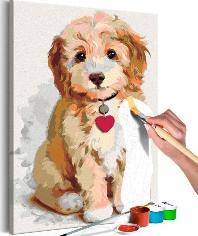Quadro fai da te  Cagnolino (cucciolo)