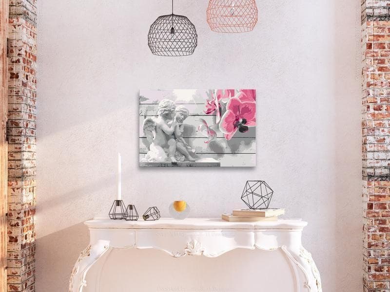 Quadro fai da te Angioletti (orchidea rosa) in Kit per pittura diamante Collezione Casa - Trebisacce, commercioVirtuoso.it