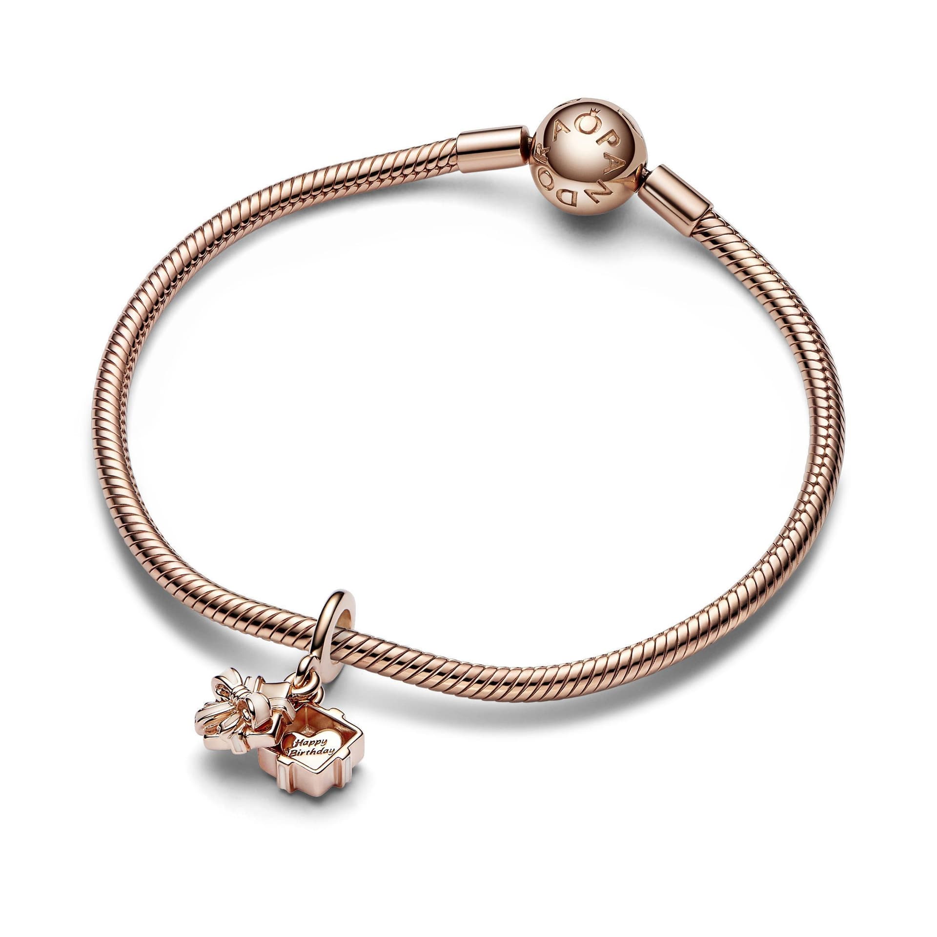Pandora - Charm Pendente Regalo "Happy Birthday" in Bead Charm Alba Gioielli - Casoria, commercioVirtuoso.it