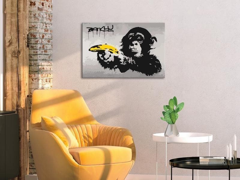 Quadro fai da te Scimmia (Banksy Street Art Graffiti) in Poster e stampe Collezione Casa - Trebisacce, commercioVirtuoso.it