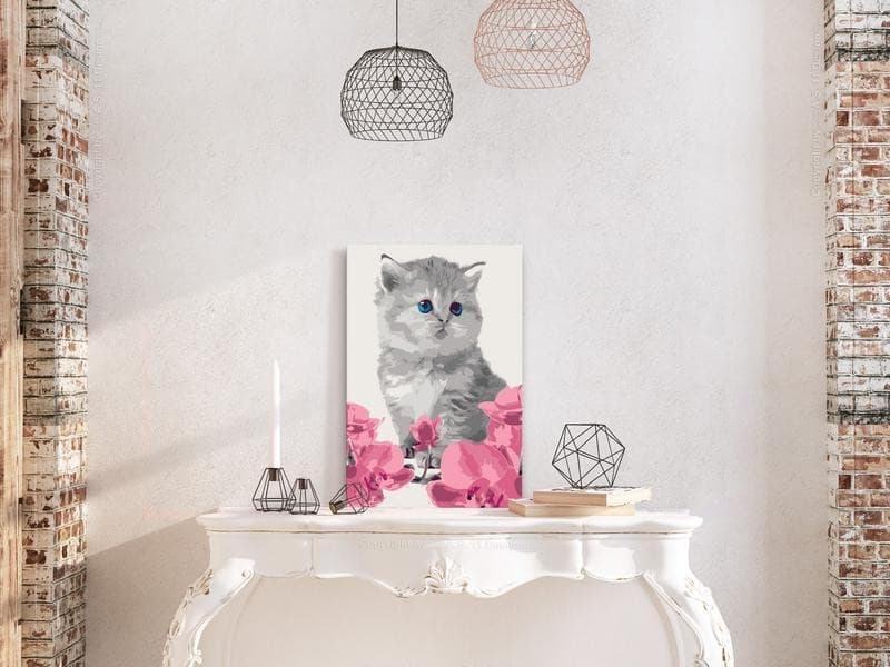 Quadro fai da te Gattino in Dipingere con i numeri Collezione Casa - Trebisacce, commercioVirtuoso.it