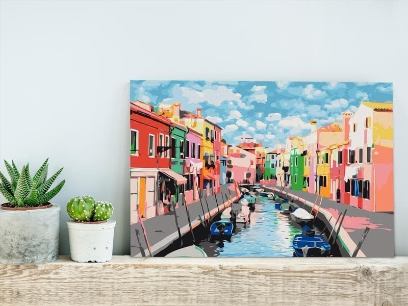 Quadro fai da te Houses in Burano in Poster e stampe Collezione Casa - Trebisacce, commercioVirtuoso.it