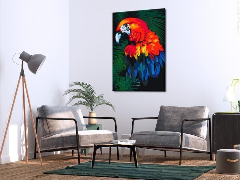 Quadro fai da te Pappagalli in Dipingere con i numeri Collezione Casa - Trebisacce, commercioVirtuoso.it